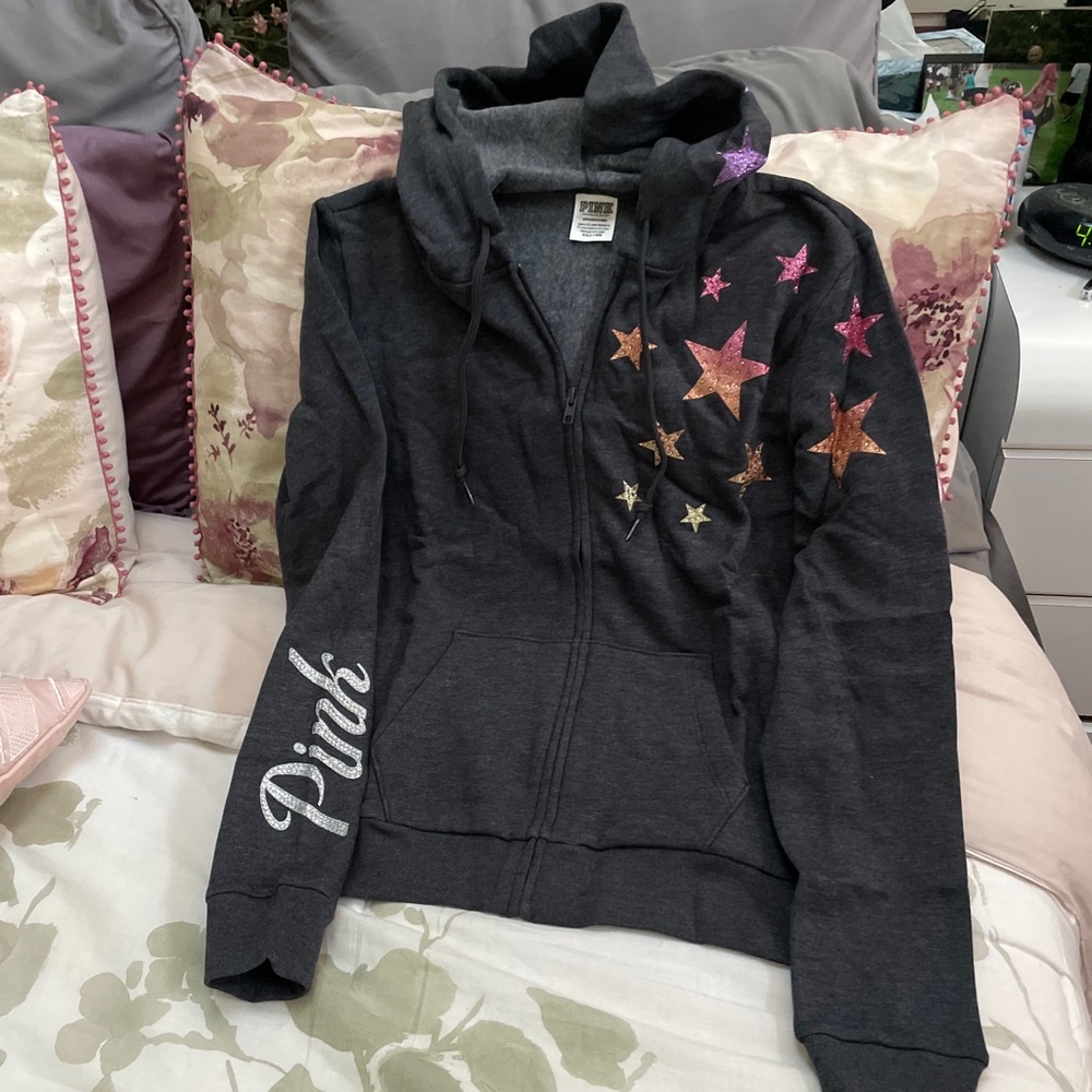 Victoria’s Secret pink billing zip up hoodie